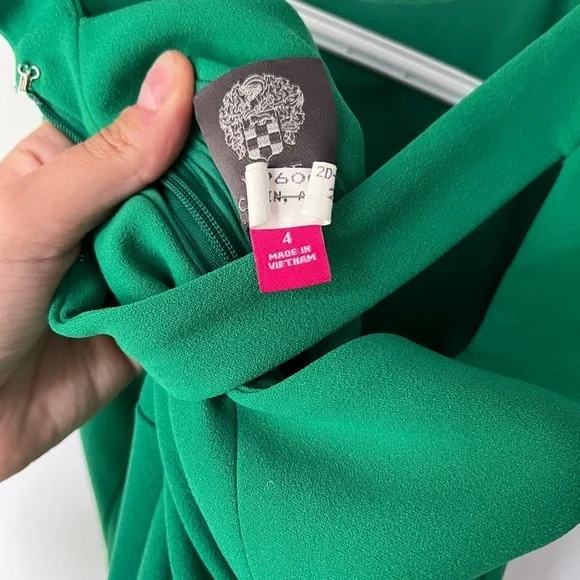 Vince Camuto Green Dress Size 4 - Picture 3 of 5